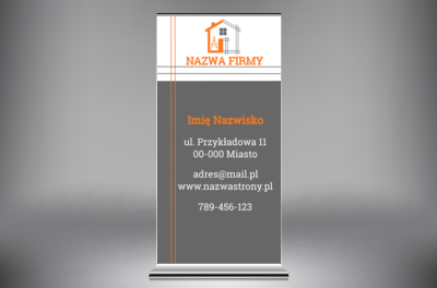 Rzut techniczny jako znak rozpoznawczy, Budownictwo, Architektura - Roll-up Netprint