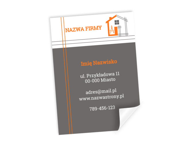 Minimalistyczna forma z technicznym akcentem, Budownictwo, Architektura - Plakaty Netprint szablony online