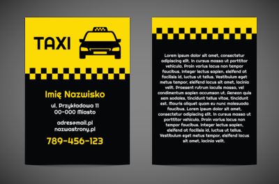 Zaufaj sprawdzonej taksówce, Transport, Taxi - Ulotki Netprint