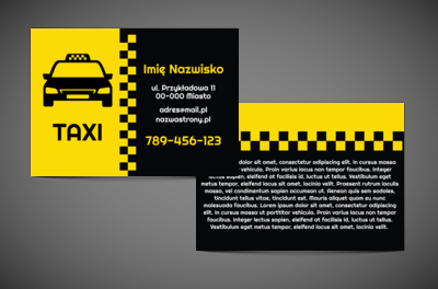 Taksówka, na którą możesz liczyć, Transport, Taxi - Ulotki Netprint