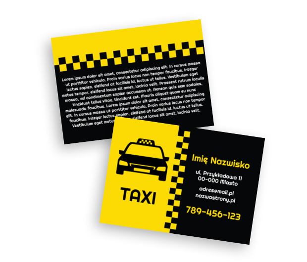 Taksówka, na którą możesz liczyć, Transport, Taxi - Ulotki Netprint szablony online