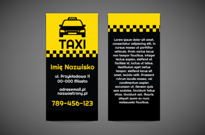 Szachownica, która wyróżnia, Transport, Taxi - Ulotki Netprint
