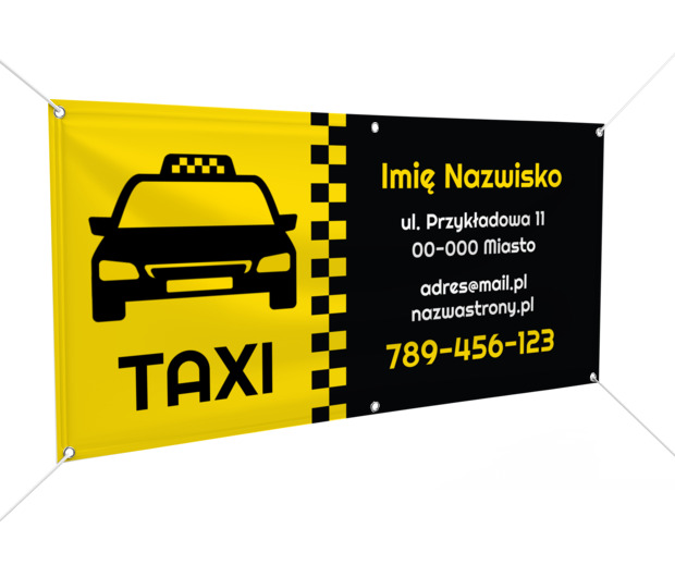 Kontrast, który mówi: taxi, Transport, Taxi - Banery Netprint szablony online