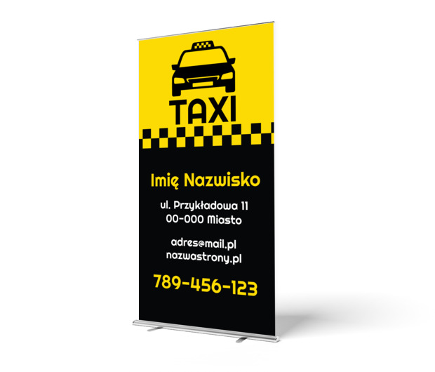 Wizerunek kierowcy z klasą, Transport, Taxi - Roll-up Netprint szablony online