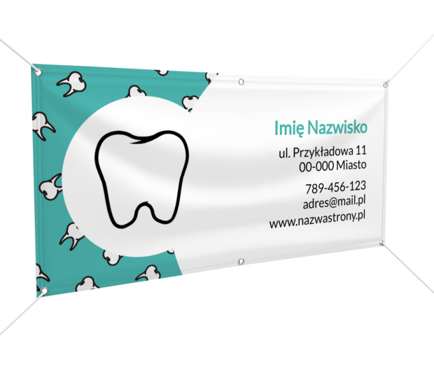 Widoczny uśmiech Twojej marki, Medycyna, Stomatologia - Banery Netprint szablony online