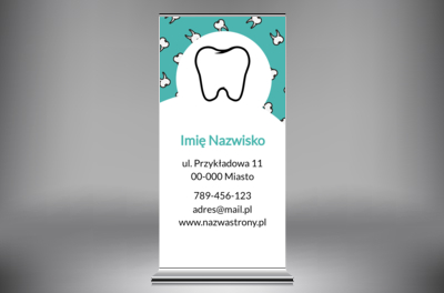 Elegancka prezentacja w mobilnej formie, Medycyna, Stomatologia - Roll-up Netprint