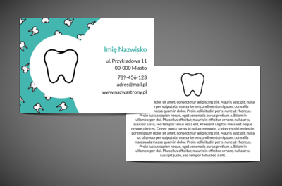 Profesjonalizm w pastelach, Medycyna, Stomatologia - Ulotki Netprint