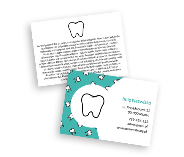 Profesjonalizm w pastelach, Medycyna, Stomatologia - Ulotki Netprint szablony online