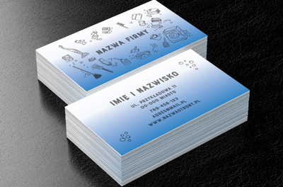 Nie zostawiamy bałaganu – tylko dane, Usługi domowe, Firma sprzątająca - Wizytówki Netprint