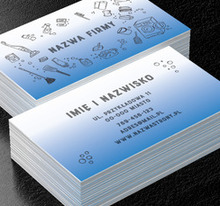 Nie zostawiamy bałaganu – tylko dane, Usługi domowe, Firma sprzątająca - Wizytówki Netprint