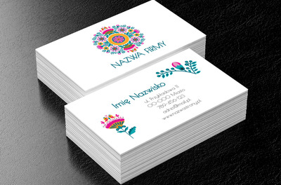 Rozkwitnij z każdym kontaktem, Środowisko i Przyroda, Kwiaciarnia - Wizytówki Netprint