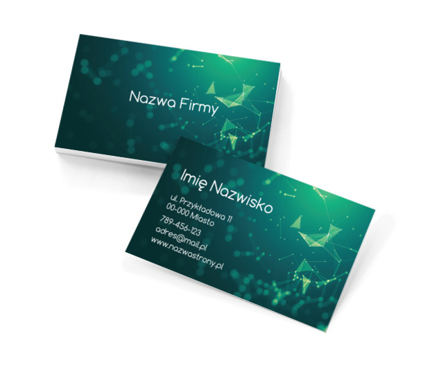 Zielony sygnał do biznesowych relacji, Telekomunikacja i Internet, Informatyk - Wizytówki Netprint szablony online
