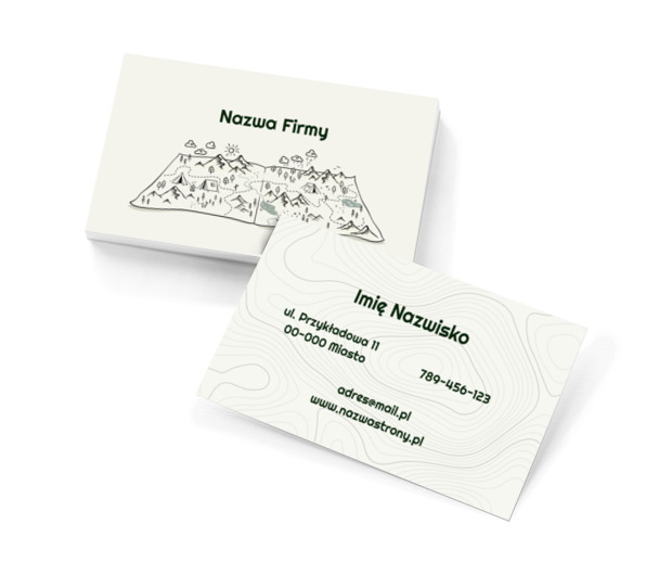 Górski szlak do Twojej marki, Turystyka, Przewodnik turystyczny - Wizytówki Netprint szablony online