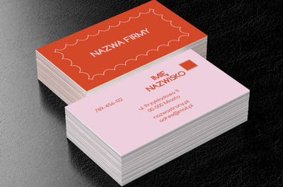 Pastelowa elegancja z akcentem retro, Motywy, Uniwersalne - Wizytówki Netprint