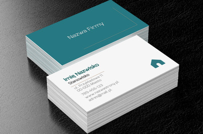 Nowoczesna forma dla rynku nieruchomości, Nieruchomość, Biuro nieruchomości - Wizytówki Netprint