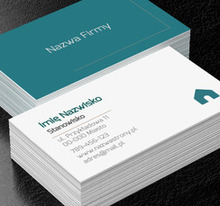 Nowoczesna forma dla rynku nieruchomości, Nieruchomość, Biuro nieruchomości - Wizytówki Netprint