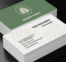 Naturalna elegancja dla branży eko i wellness, Środowisko i Przyroda, Ochrona Środowiska - Wizytówki Netprint