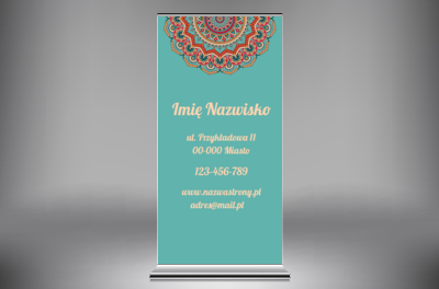 Eksponuj markę z orientalnym stylem, Motywy, Tła i trekstury - Roll-up Netprint