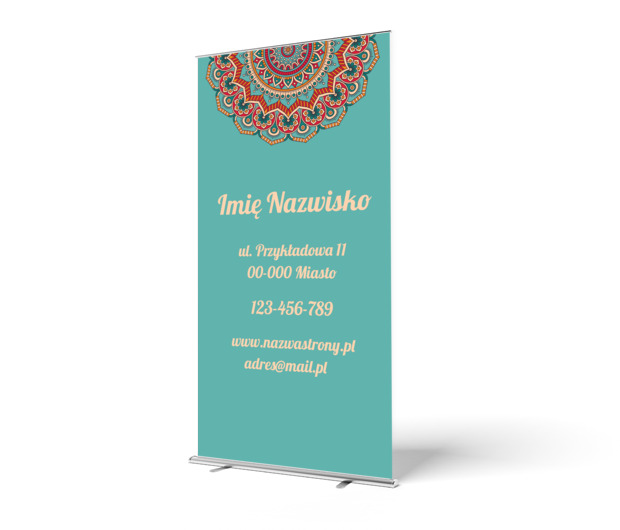 Eksponuj markę z orientalnym stylem, Motywy, Tła i trekstury - Roll-up Netprint szablony online