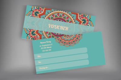 Prezent w stylu orientu, Motywy, Tła i tekstury - Vouchery Netprint