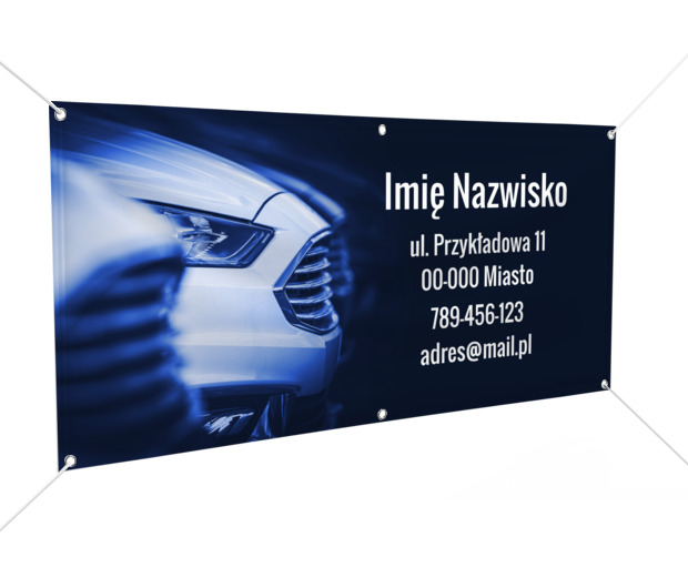 Twoja firma – widoczna z daleka, Motoryzacja, Mechanik - Banery Netprint szablony online