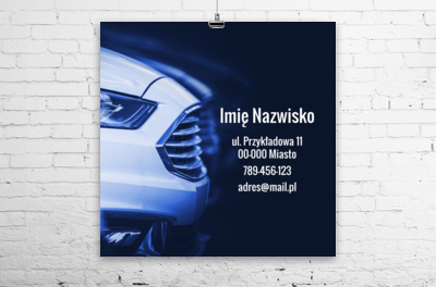 Wyróżnij się na motoryzacyjnej mapie, Motoryzacja, Mechanik - Plakaty Wielkoformatowe Netprint