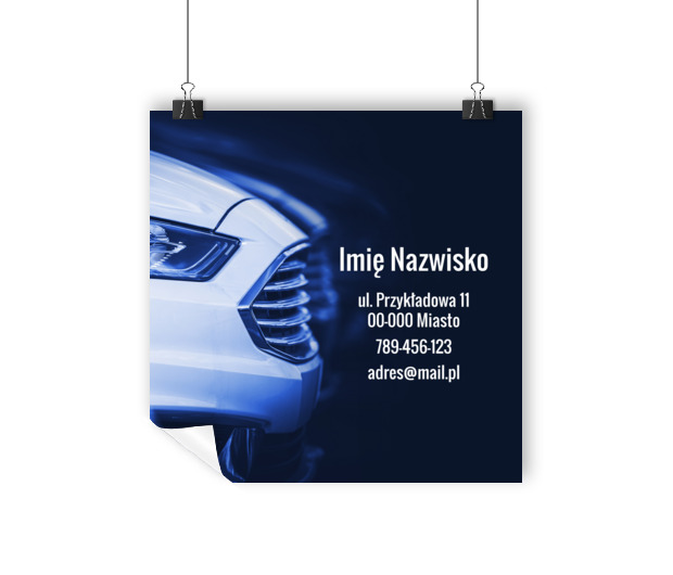 Wyróżnij się na motoryzacyjnej mapie, Motoryzacja, Mechanik - Plakaty Wielkoformatowe Netprint szablony online