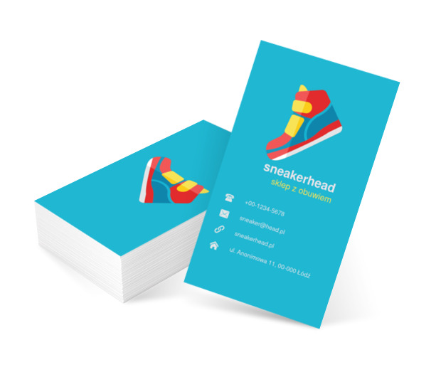 Kolorowy but, Sprzedaż, Obuwie - Wizytówki Netprint szablony online