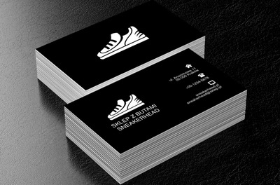 Biała tenisówka, Sprzedaż, Obuwie - Wizytówki Netprint