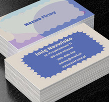 Kolorowa fala przyciągająca wzrok, Motywy, Uniwersalne - Wizytówki Netprint