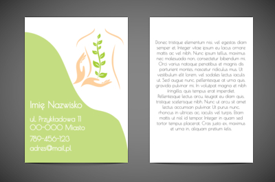 Zdrowie zapisane w naturze, Medycyna, Masażysta - Ulotki Netprint