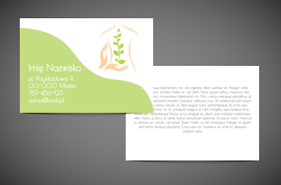 Naturalna równowaga i harmonia, Medycyna, Masażysta - Ulotki Netprint
