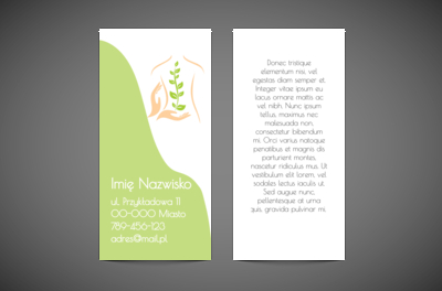 Kobiecość w zgodzie z naturą, Medycyna, Masażysta - Ulotki Netprint