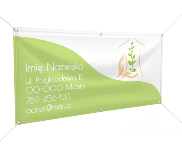 Siła zdrowia w naturze, Medycyna, Masażysta - Banery Netprint szablony online