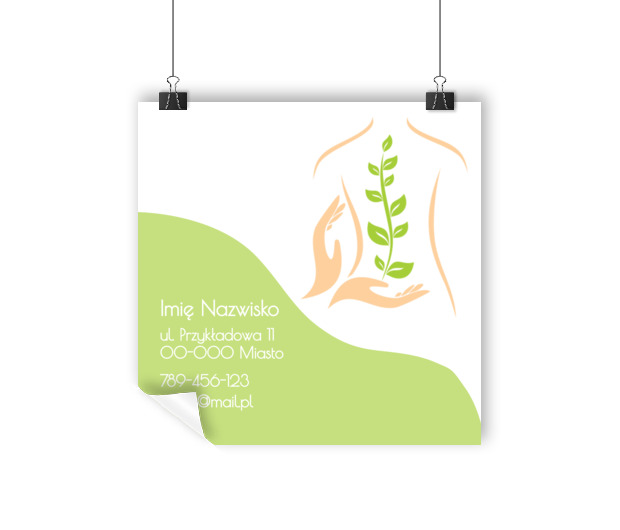 Spokój, zdrowie i natura, Medycyna, Masażysta - Plakaty Wielkoformatowe Netprint szablony online