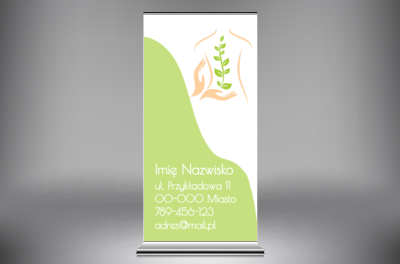 Naturalna droga do zdrowia, Medycyna, Masażysta - Roll-up Netprint