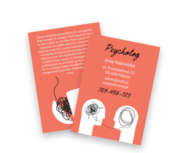 Porządek w głowie, spokój w duszy, Medycyna, Lekarz - Ulotki Netprint szablony online