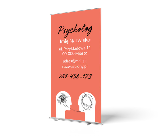 Od niepokoju do harmonii – Twoja pomoc jest blisko, Medycyna, Lekarz - Roll-up Netprint szablony online