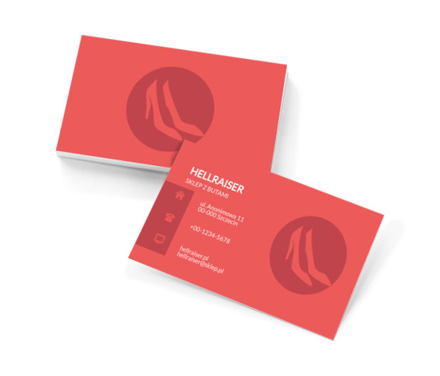 Wysokie szpiki, Sprzedaż, Obuwie - Wizytówki Netprint szablony online