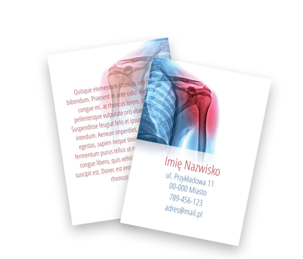 Specjalistyczna opieka ortopedyczna, Medycyna, Rehabilitacja - Ulotki Netprint szablony online