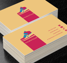 Kolorowy but na żółtym tle, Sprzedaż, Obuwie - Wizytówki Netprint