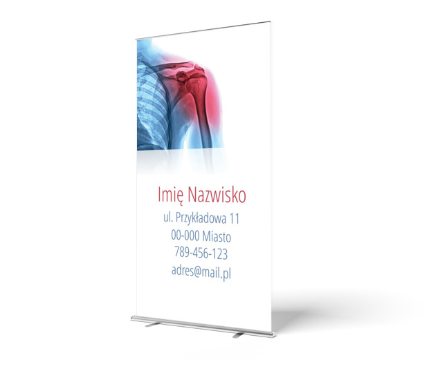 Pomoc ortopedyczna i fizjoterapia, Medycyna, Rehabilitacja - Roll-up Netprint szablony online