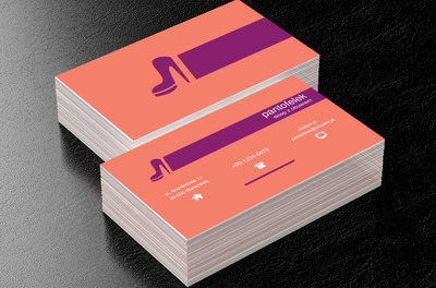 Fioletowy but na obcasie, Sprzedaż, Obuwie - Wizytówki Netprint