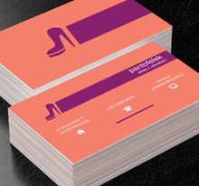 Fioletowy but na obcasie, Sprzedaż, Obuwie - Wizytówki Netprint