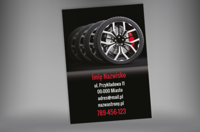 Twój serwis – Twoja jakość, Motoryzacja, Wulkanizacja - Plakaty Netprint