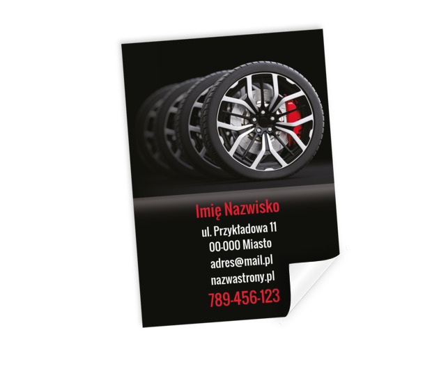 Twój serwis – Twoja jakość, Motoryzacja, Wulkanizacja - Plakaty Netprint szablony online