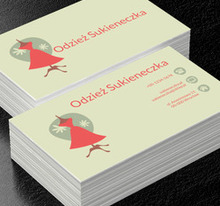 Czerwona sukienka, Sprzedaż, Odzież - Wizytówki Netprint