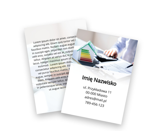 Profesjonalna analiza energetyczna Twojej nieruchomości, Budownictwo, Architektura - Ulotki Netprint szablony online