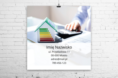 Postaw na energooszczędność – działaj z ekspertami, Budownictwo, Architektura - Plakaty Wielkoformatowe Netprint