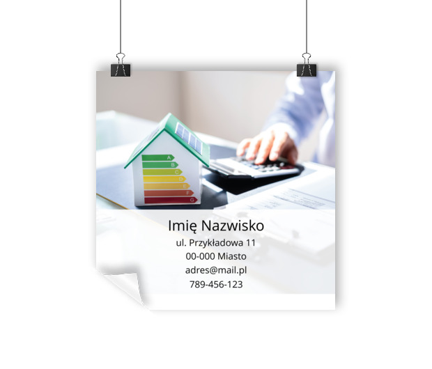 Postaw na energooszczędność – działaj z ekspertami, Budownictwo, Architektura - Plakaty Wielkoformatowe Netprint szablony online